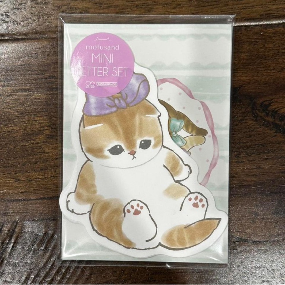 Mofusand kitten cat mini letter and envelope stationary gift set